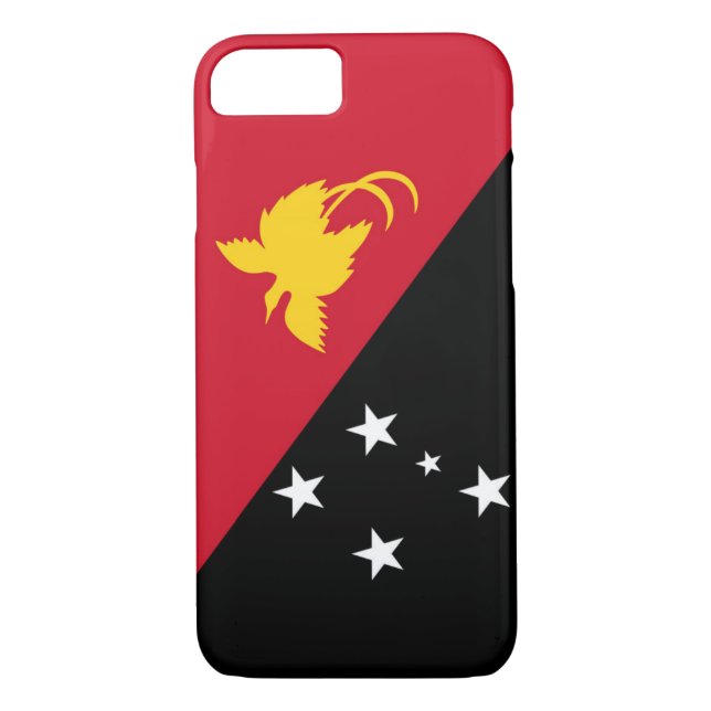 Funda De Case-Mate Para iPhone Bandera de Papúa Nueva Guinea (Reverso)