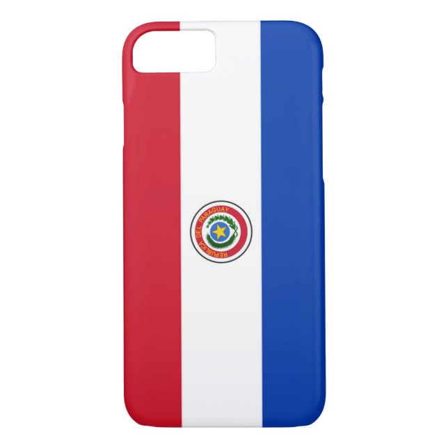 Funda De Case-Mate Para iPhone Bandera de Paraguay (Reverso)