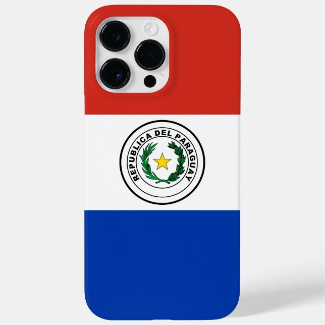 Funda De Case-Mate Para iPhone Bandera de Paraguay (Reverso)