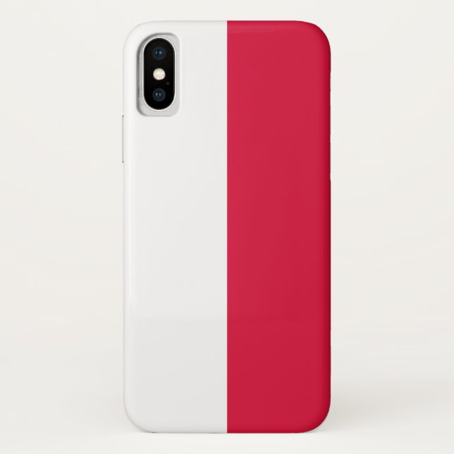Funda De Case-Mate Para iPhone Bandera de Polonia (Reverso)