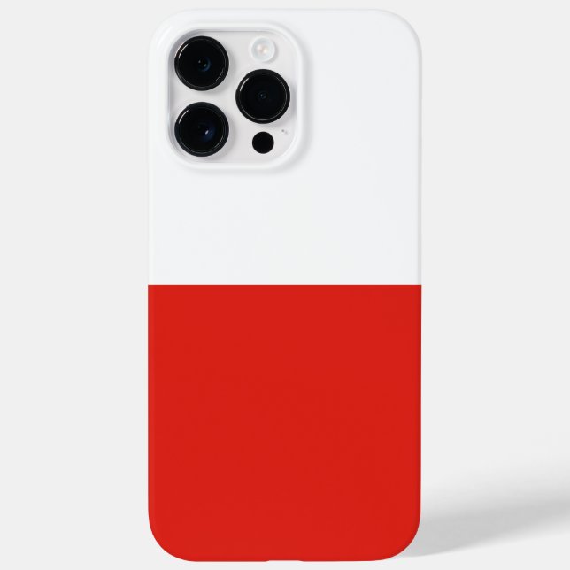 Funda De Case-Mate Para iPhone Bandera de Polonia (Reverso)