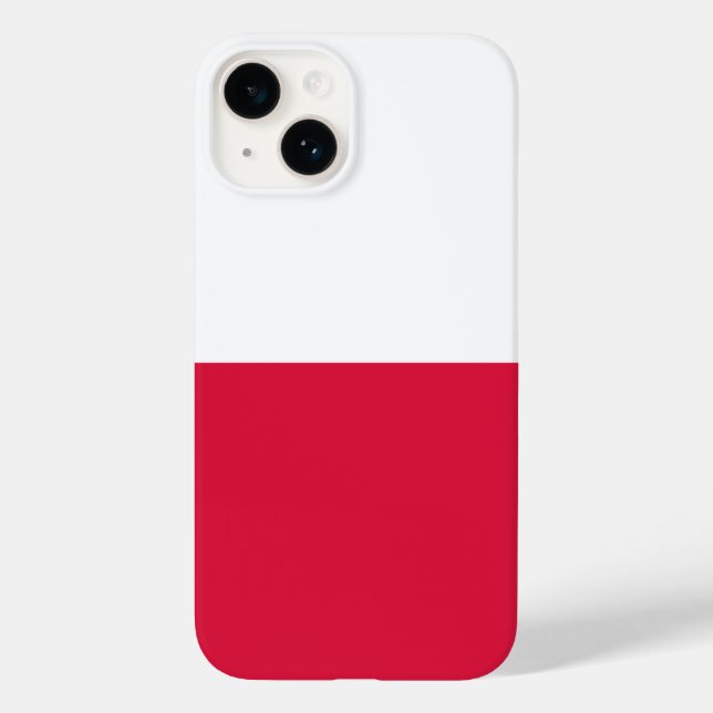 Funda De Case-Mate Para iPhone Bandera de Polonia (Reverso )