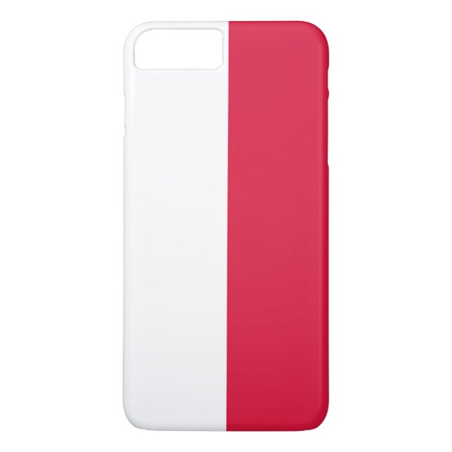 Funda De Case-Mate Para iPhone Bandera de Polonia (Reverso)