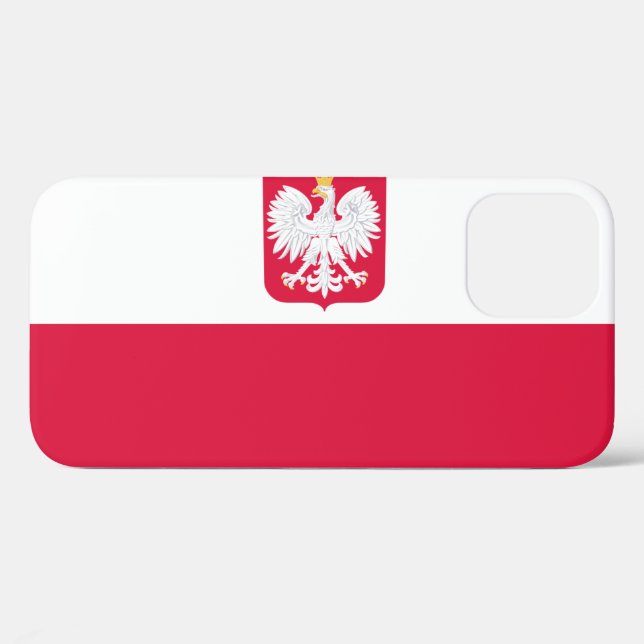 Funda De Case-Mate Para iPhone Bandera de Polonia (Reverso (Horizontal))
