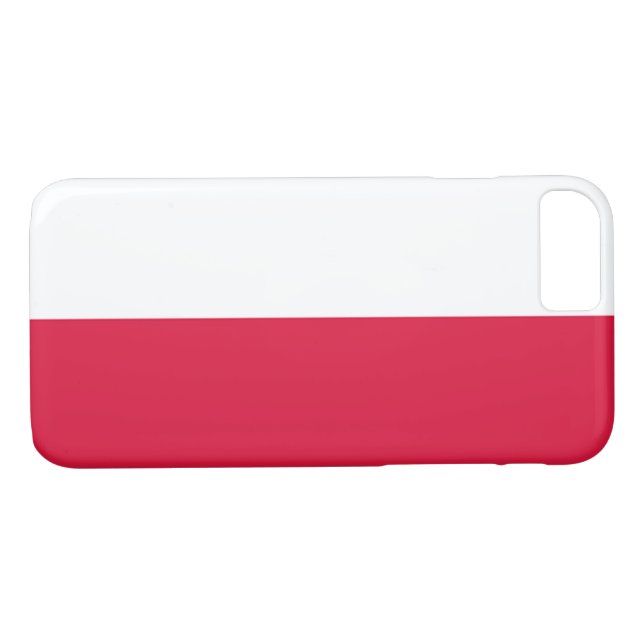Funda De Case-Mate Para iPhone Bandera de Polonia (Reverso (horizontal))