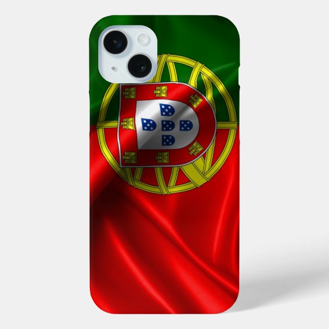 Funda De Case-Mate Para iPhone Bandera de Portugal (Reverso )