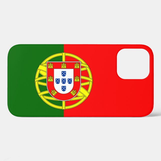 Funda De Case-Mate Para iPhone Bandera de Portugal (Reverso (Horizontal))