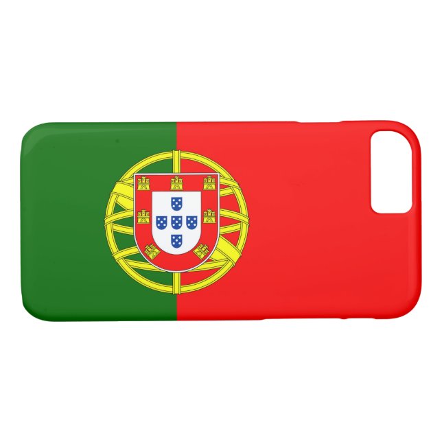 Funda De Case-Mate Para iPhone Bandera de Portugal (Reverso (horizontal))
