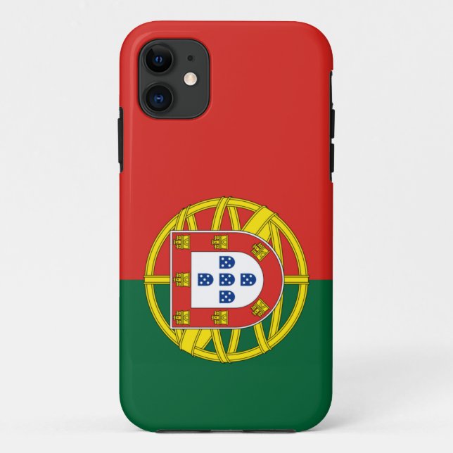 Funda De Case-Mate Para iPhone bandera de portugal (Reverso)