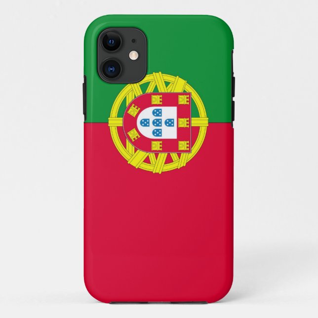 Funda De Case-Mate Para iPhone bandera de portugal (Reverso)