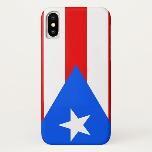 Funda De Case-Mate Para iPhone Bandera de Puerto Rico (Reverso)