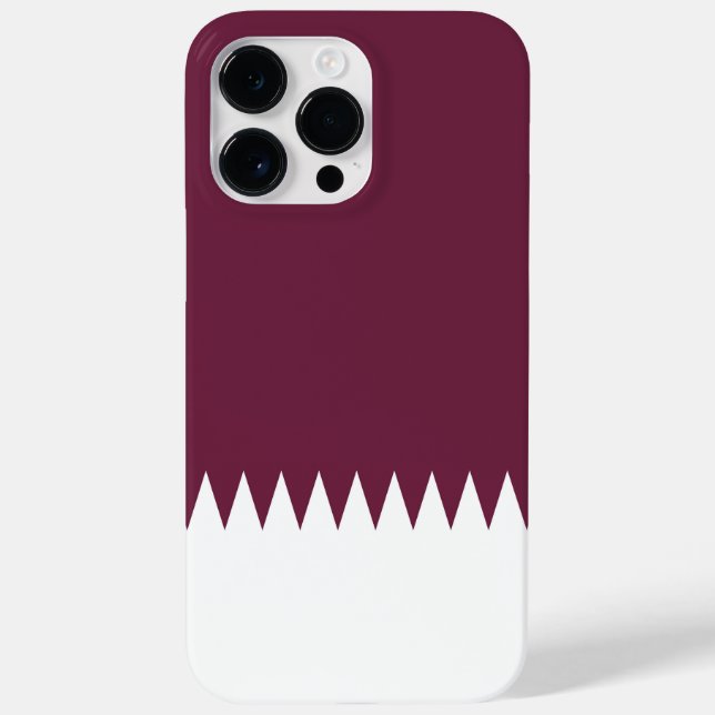 Funda De Case-Mate Para iPhone Bandera de Qatar (Reverso)