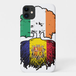 Funda Para iPhone 11 Bandera de raíces de árboles de Andorra Andorra Ir