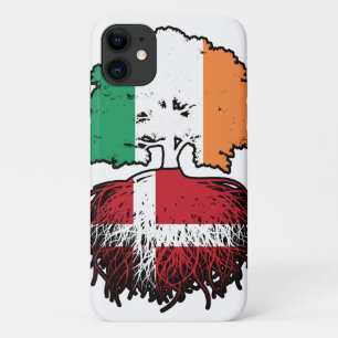 Funda Para iPhone 11 Bandera de raíces de árboles de Irlanda de Dinamar