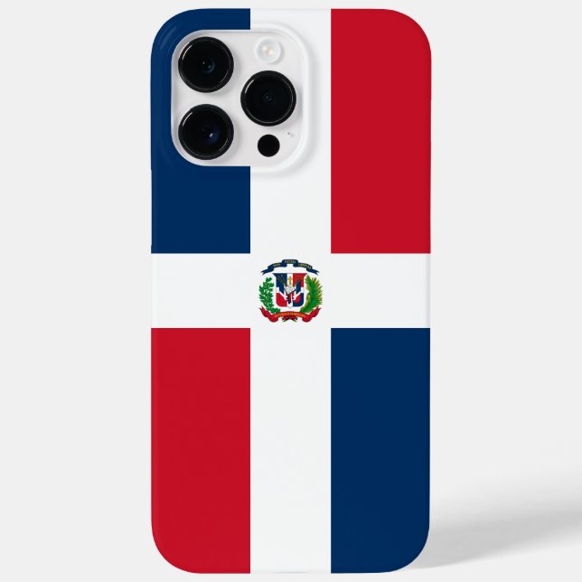 Funda De Case-Mate Para iPhone Bandera de República Dominicana (Reverso)