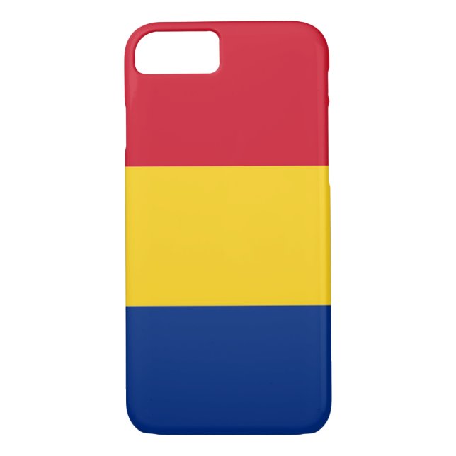 Funda De Case-Mate Para iPhone Bandera de Rumania (Reverso)
