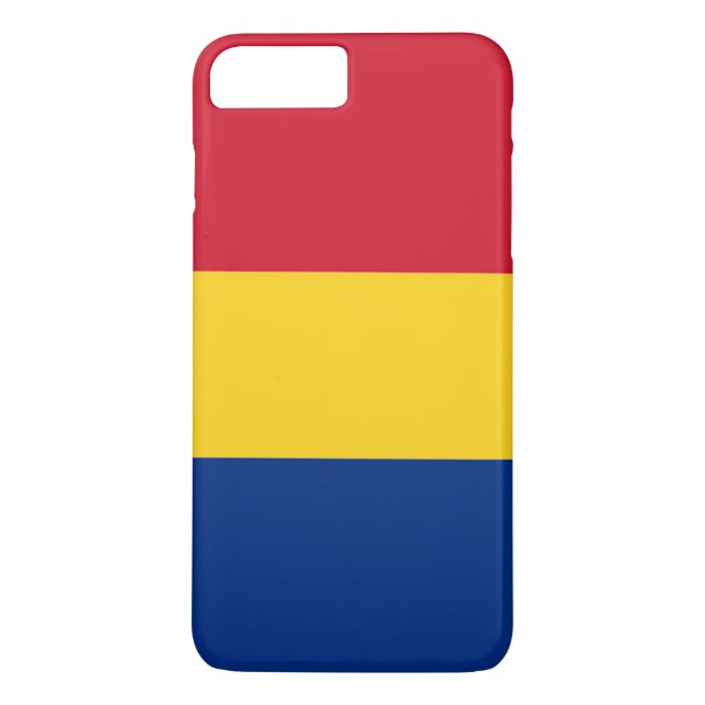 Funda De Case-Mate Para iPhone Bandera de Rumania (Reverso)