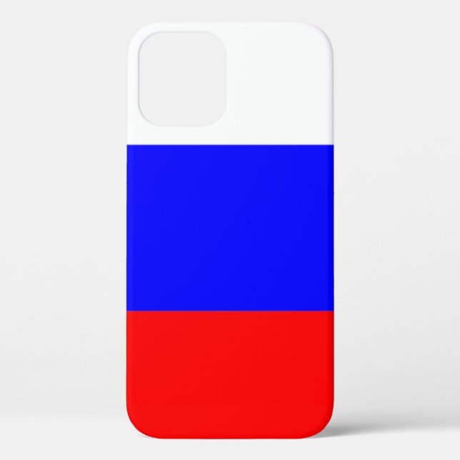 Funda De Case-Mate Para iPhone Bandera de Rusia (Reverso )