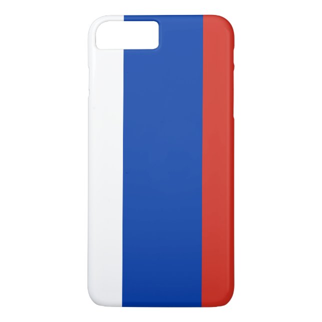 Funda De Case-Mate Para iPhone Bandera de Rusia (Reverso)