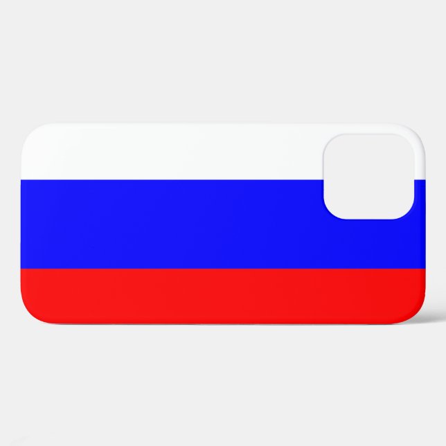 Funda De Case-Mate Para iPhone Bandera de Rusia (Reverso (Horizontal))