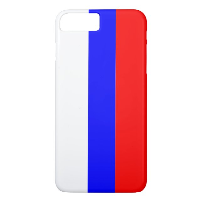 Funda De Case-Mate Para iPhone Bandera de Rusia (Reverso)