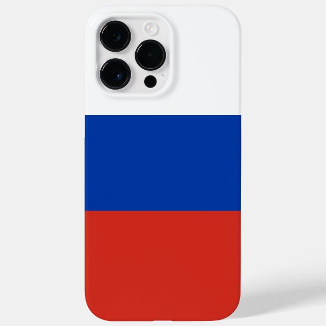 Funda De Case-Mate Para iPhone Bandera de Rusia (Reverso)