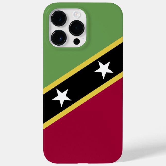 Funda De Case-Mate Para iPhone Bandera de Saint Kitts y Nevis (Reverso)