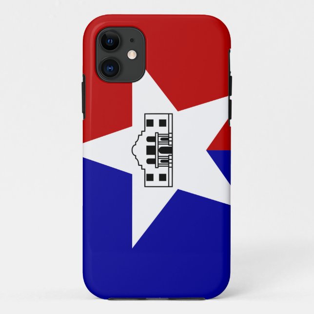 Funda De Case-Mate Para iPhone Bandera de San Antonio (Reverso)