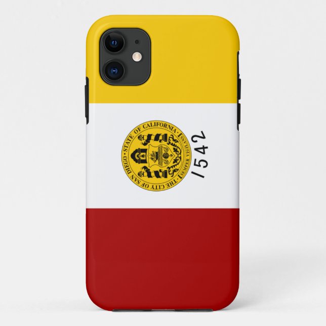 Funda De Case-Mate Para iPhone Bandera de San Diego (Reverso)