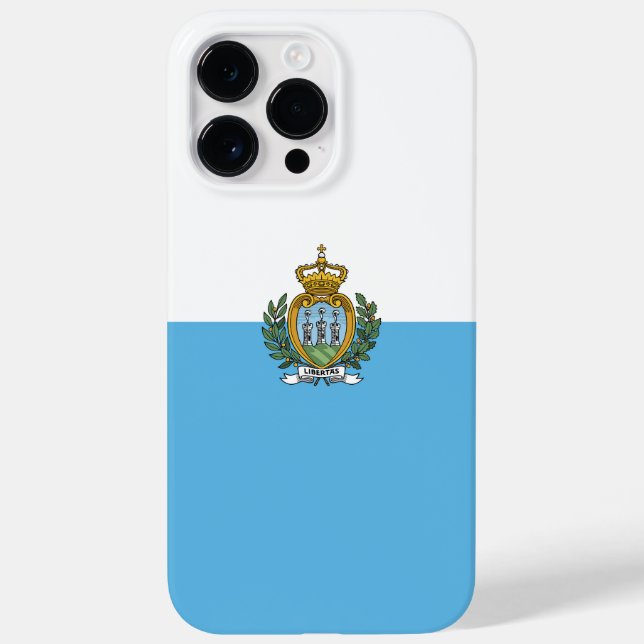 Funda De Case-Mate Para iPhone Bandera de San Marino (Reverso)