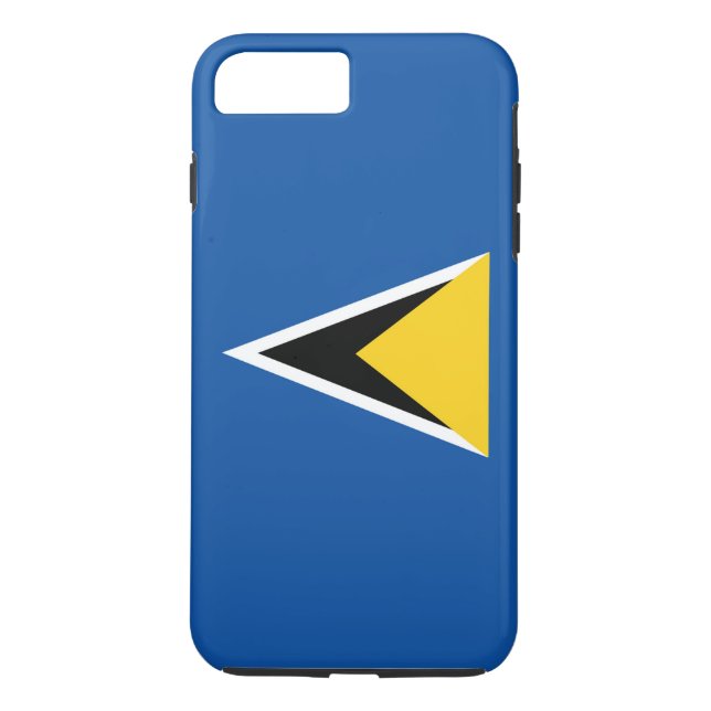 Funda De Case-Mate Para iPhone Bandera de Santa Lucía (Reverso)