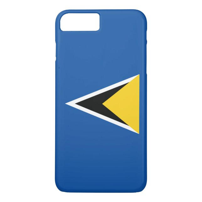 Funda De Case-Mate Para iPhone Bandera de Santa Lucía (Reverso)