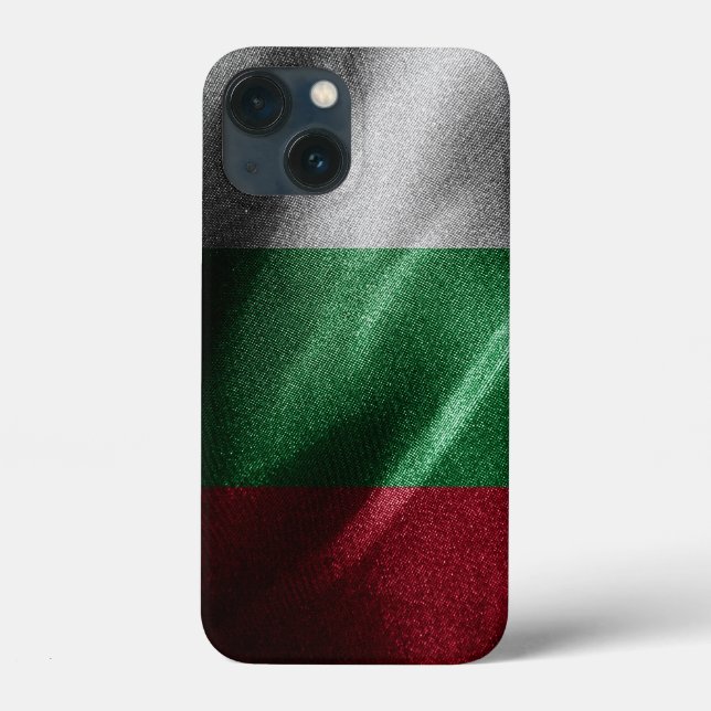 Funda De Case-Mate Para iPhone Bandera de seda de Bulgaria (Reverso )