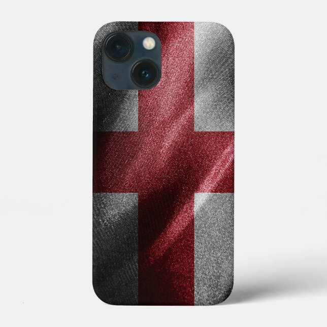 Funda De Case-Mate Para iPhone Bandera de seda de Inglaterra (Reverso )