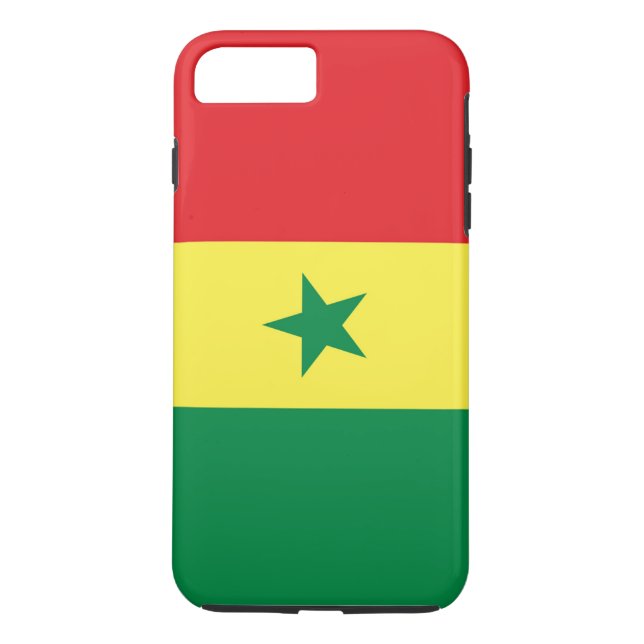 Funda De Case-Mate Para iPhone Bandera de Senegal (Reverso)