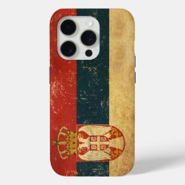 Funda Para iPhone 15 Pro Bandera de Serbia