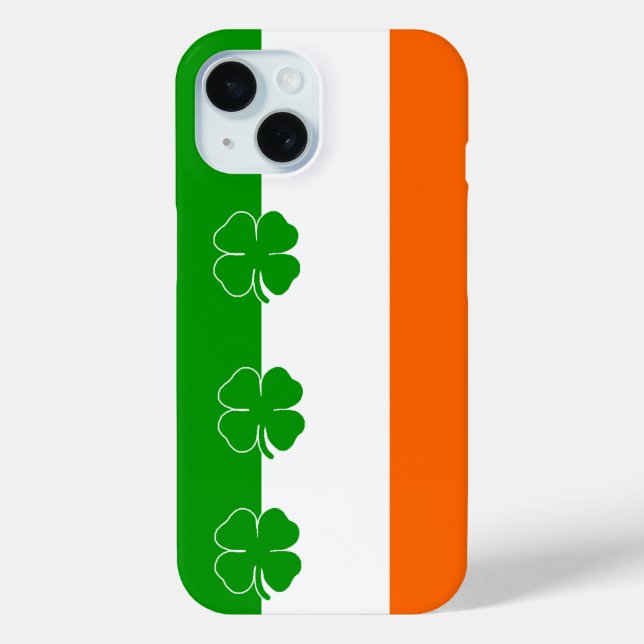 Funda De Case-Mate Para iPhone Bandera de Shamrock (Reverso )