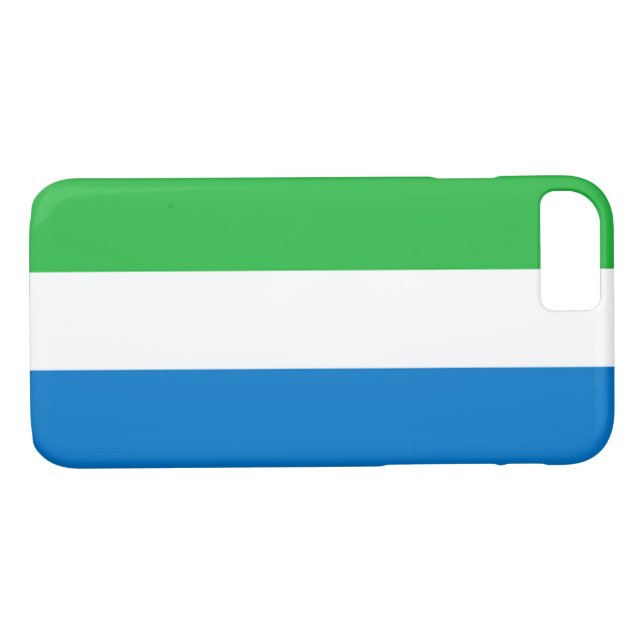 Funda De Case-Mate Para iPhone Bandera de Sierra Leona (Reverso (horizontal))