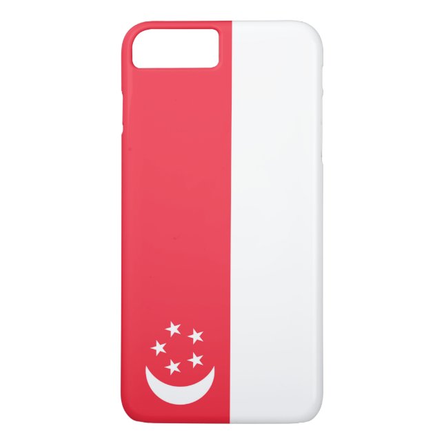 Funda De Case-Mate Para iPhone Bandera de Singapur (Reverso)