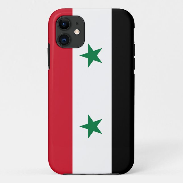 Funda De Case-Mate Para iPhone Bandera de Siria (Reverso)
