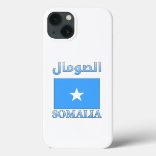 Funda Para iPhone 13 Bandera de Somalia・・ ص・ Art・palabra árabe e inglés