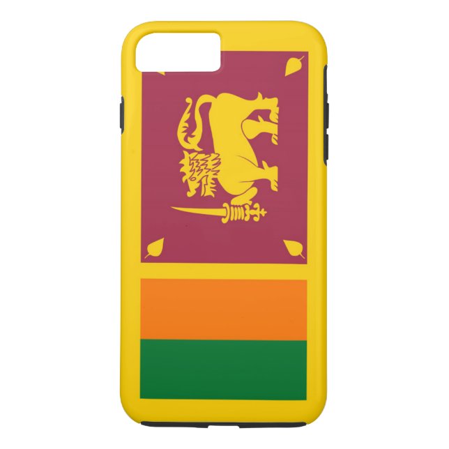 Funda De Case-Mate Para iPhone Bandera de Sri Lanka (Reverso)