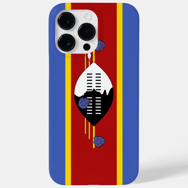 Funda De Case-Mate Para iPhone Bandera de Suazilandia (Reverso)