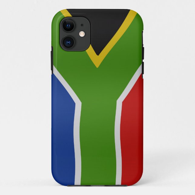 Funda De Case-Mate Para iPhone Bandera de Sudáfrica (Reverso)