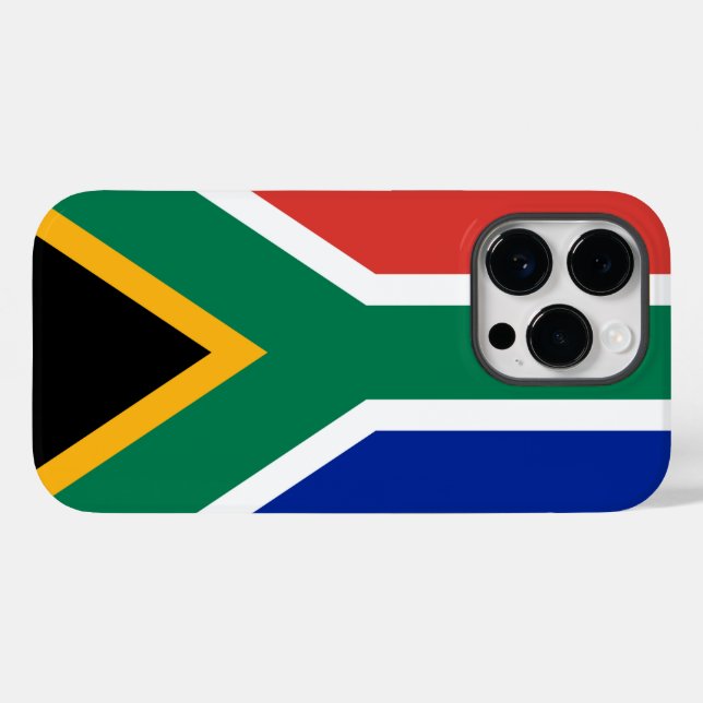 Funda De Case-Mate Para iPhone Bandera de Sudáfrica (Reverso (Horizontal))