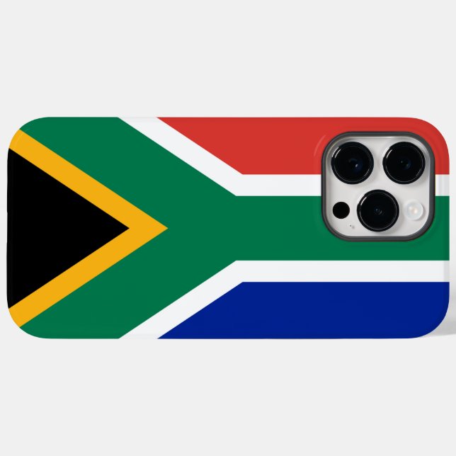 Funda De Case-Mate Para iPhone Bandera de Sudáfrica (Reverso  (Horizontal))