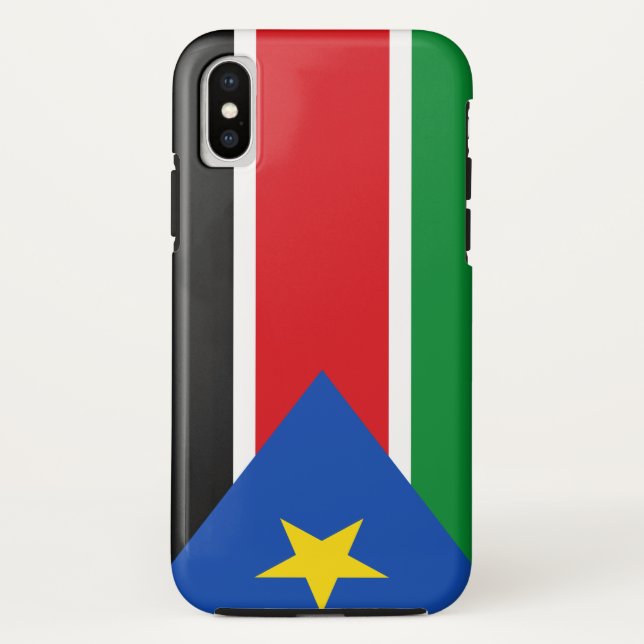 Funda De Case-Mate Para iPhone Bandera de Sudán del Sur (Reverso)