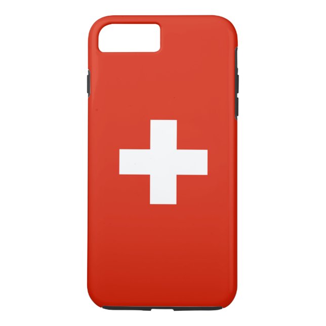 Funda De Case-Mate Para iPhone Bandera de Suiza (Reverso)