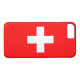 Funda De Case-Mate Para iPhone Bandera de Suiza (Reverso (horizontal))
