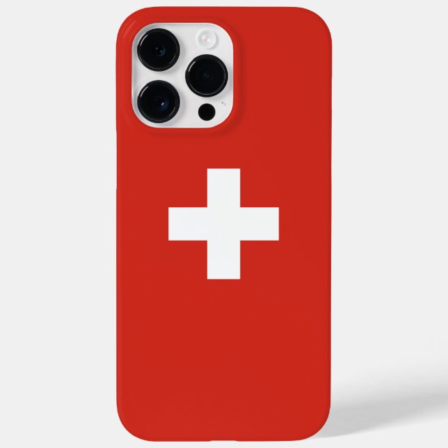 Funda De Case-Mate Para iPhone Bandera de Suiza (Reverso)